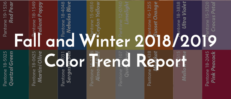 Color Trends Fall & Winter 2018/19